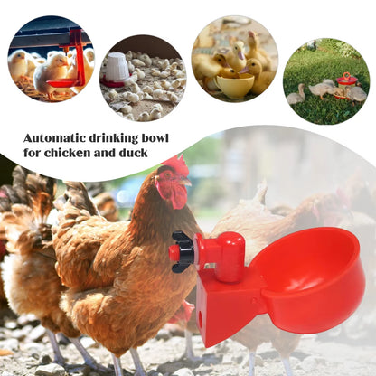 Revolutionary Automatic Poultry Watering Cups for Chickens and Ducks - Convenient Sets of 6 to 36, Effortless Installation!