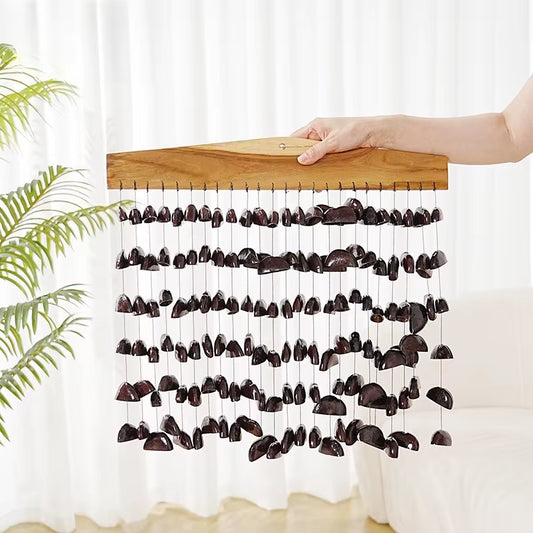 Enchanting Nutshell Wind Bells: Perfect for Indoor and Outdoor Meditation and Healing Therapy