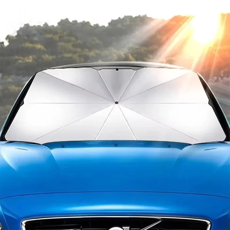 Stay Cool This Summer with Our Premium Car Sunshade Umbrella – The Ultimate Windshield Protector for Your Vehicle!