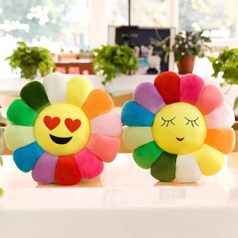 Vibrant Sunflower Plush Cushion - Perfect for Office and Desk Chairs, Ideal for Students, and an Excellent Gift Option