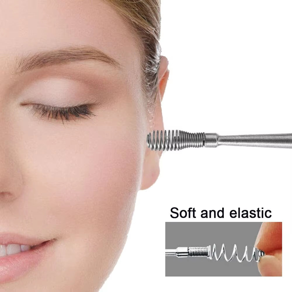Elevate Your Ear Care Routine with Our 6-Piece Stainless Steel Ear Wax Removal Tool Set - Includes Curette & Earpick