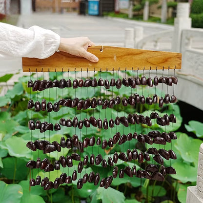 Enchanting Nutshell Wind Bells: Perfect for Indoor and Outdoor Meditation and Healing Therapy
