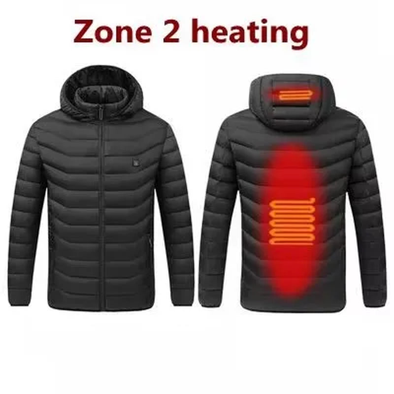 Stay Warm This Winter with Our Men's Heated USB Jacket - The Ultimate Outdoor Thermal Coat