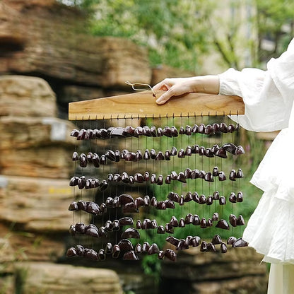 Enchanting Nutshell Wind Bells: Perfect for Indoor and Outdoor Meditation and Healing Therapy