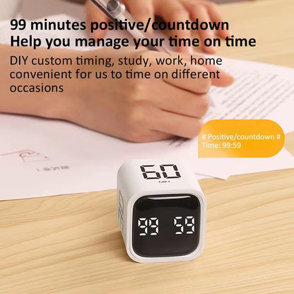 Revolutionize Your Cooking and Learning with the Gravity Sensor Productivity Timer Cube - Versatile Countdown and Countup Features!