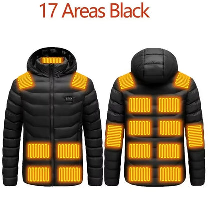 Stay Warm This Winter with Our Men's Heated USB Jacket - The Ultimate Outdoor Thermal Coat