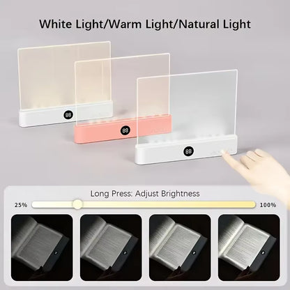 Illuminate Your Reading Experience with the LED Flat Panel Night Vision Light - Perfect for Students and Book Lovers!