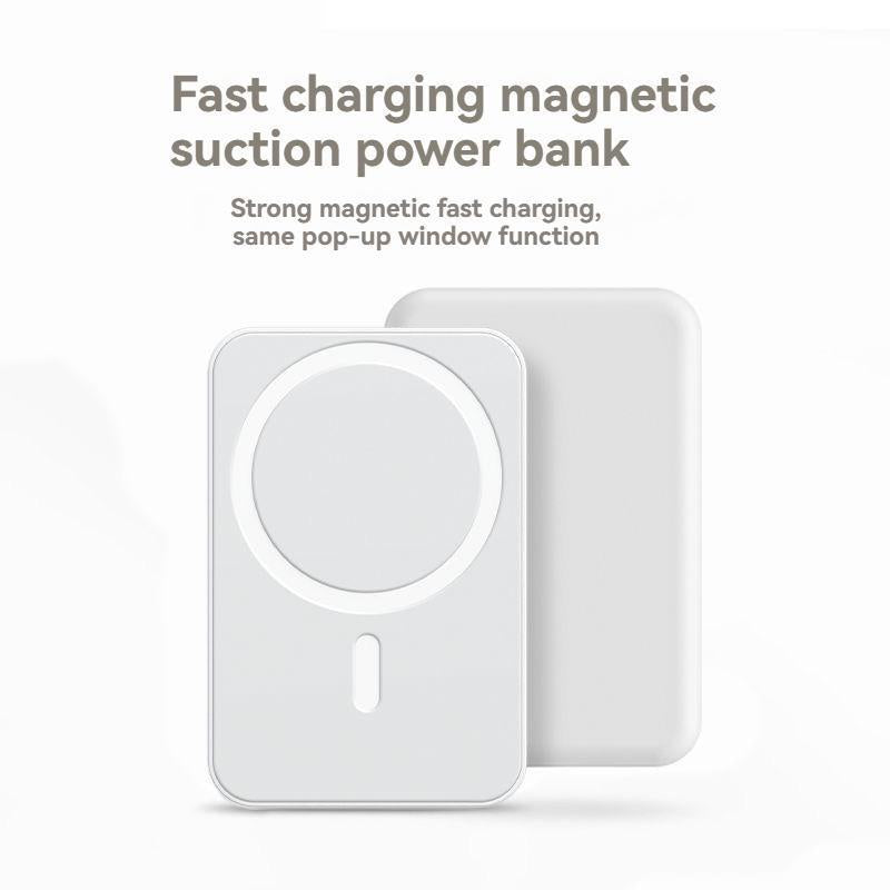 MagSafe 5000mAh Wireless Power Bank - Fast Charging Portable Charger for iPhone 12 to 17 Plus/Pro Max, Compact Smartphone Charging Solution
