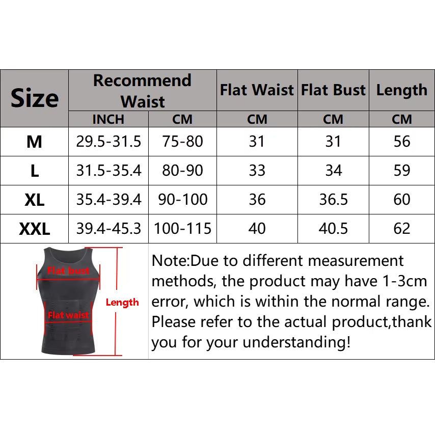 Transform Your Physique with Our Men's Slimming Compression Vest - The Ultimate Seamless Waist Trainer for Effective Belly Control and Weight Loss!