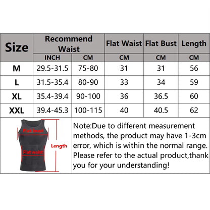 Transform Your Physique with Our Men's Slimming Compression Vest - The Ultimate Seamless Waist Trainer for Effective Belly Control and Weight Loss!