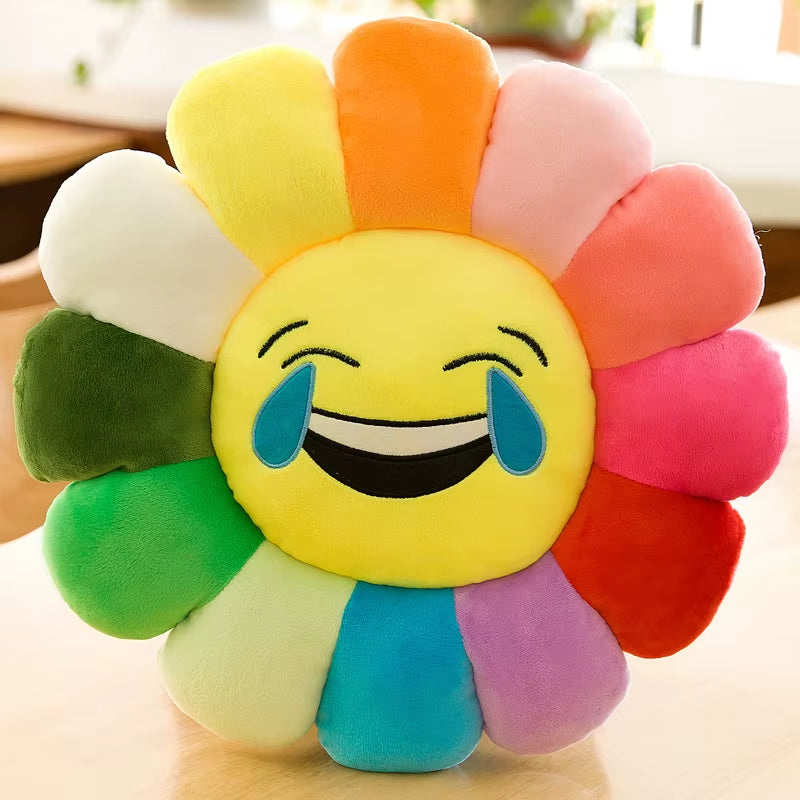 Vibrant Sunflower Plush Cushion - Perfect for Office and Desk Chairs, Ideal for Students, and an Excellent Gift Option