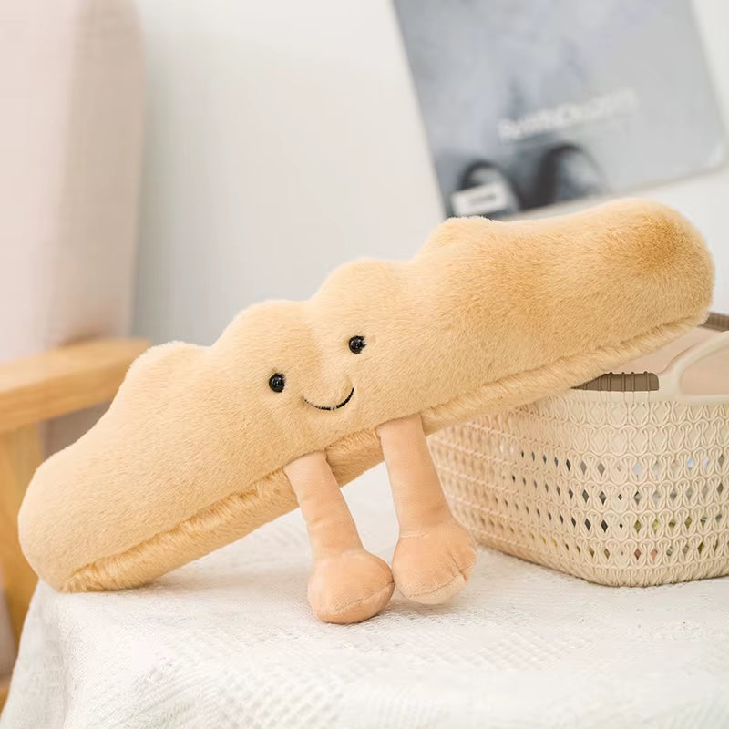 Delightful Plush Bread Collection - Adorable Stuffed Toast, Pretzel, Croissant, and Baguette for Kids - Perfect Comfort Doll and Thoughtful Birthday Gift
