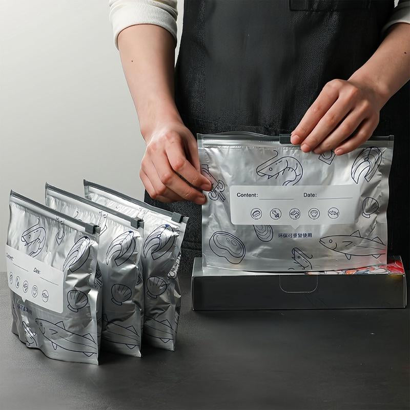 Elevate Your Food Storage with Reusable Aluminum Foil Sealable Bags - The 2025 Resealable Vacuum Zipper Pouches for Freshness and Versatility!