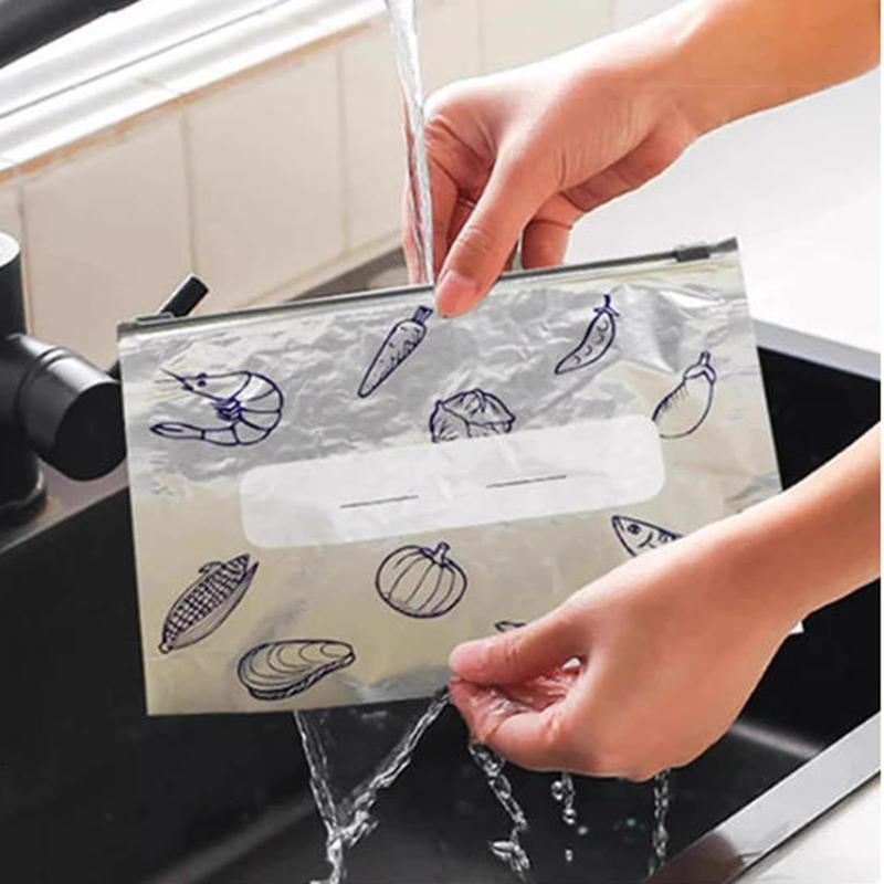 Elevate Your Food Storage with Reusable Aluminum Foil Sealable Bags - The 2025 Resealable Vacuum Zipper Pouches for Freshness and Versatility!