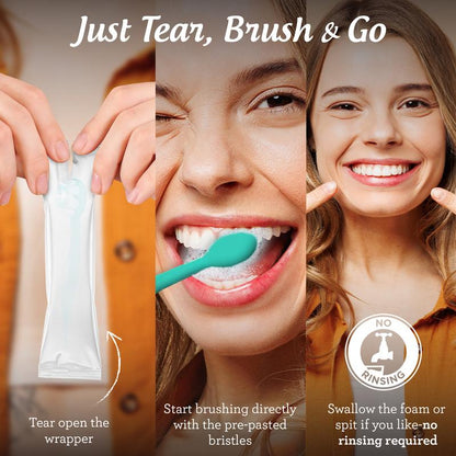 Gurunanda Ready-To-Go Travel Toothbrushes - 70 Count for Effortless Oral Care Anywhere