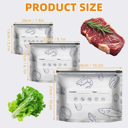 Elevate Your Food Storage with Reusable Aluminum Foil Sealable Bags - The 2025 Resealable Vacuum Zipper Pouches for Freshness and Versatility!