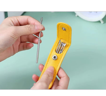 Elevate Your Ear Care Routine with Our 6-Piece Stainless Steel Ear Wax Removal Tool Set - Includes Curette & Earpick