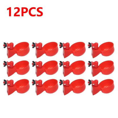Revolutionary Automatic Poultry Watering Cups for Chickens and Ducks - Convenient Sets of 6 to 36, Effortless Installation!
