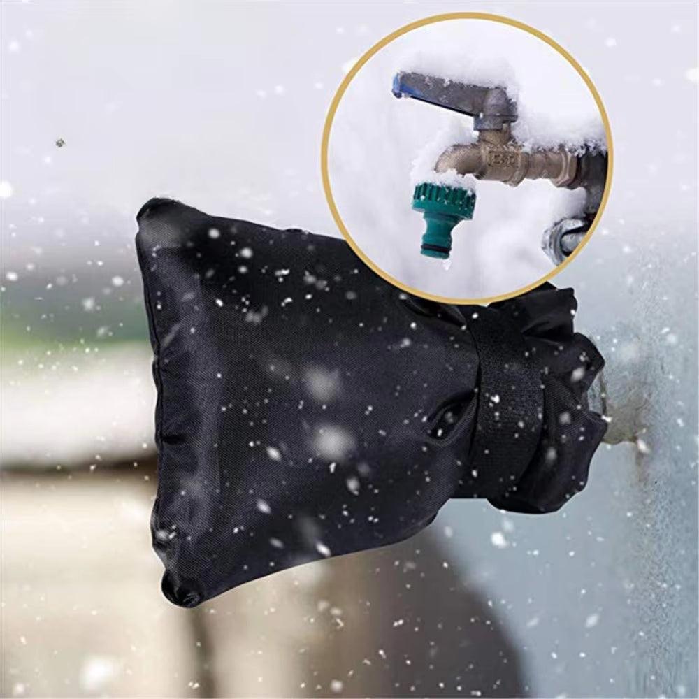 Protect Your Outdoor Faucets This Winter: 2-Pack Insulation Covers with Reflective Strips for Ultimate Freeze Defense