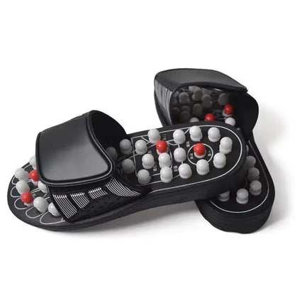 Experience Ultimate Foot Relaxation with Professional Reflexology Massage Slippers Featuring Acupuncture Stones