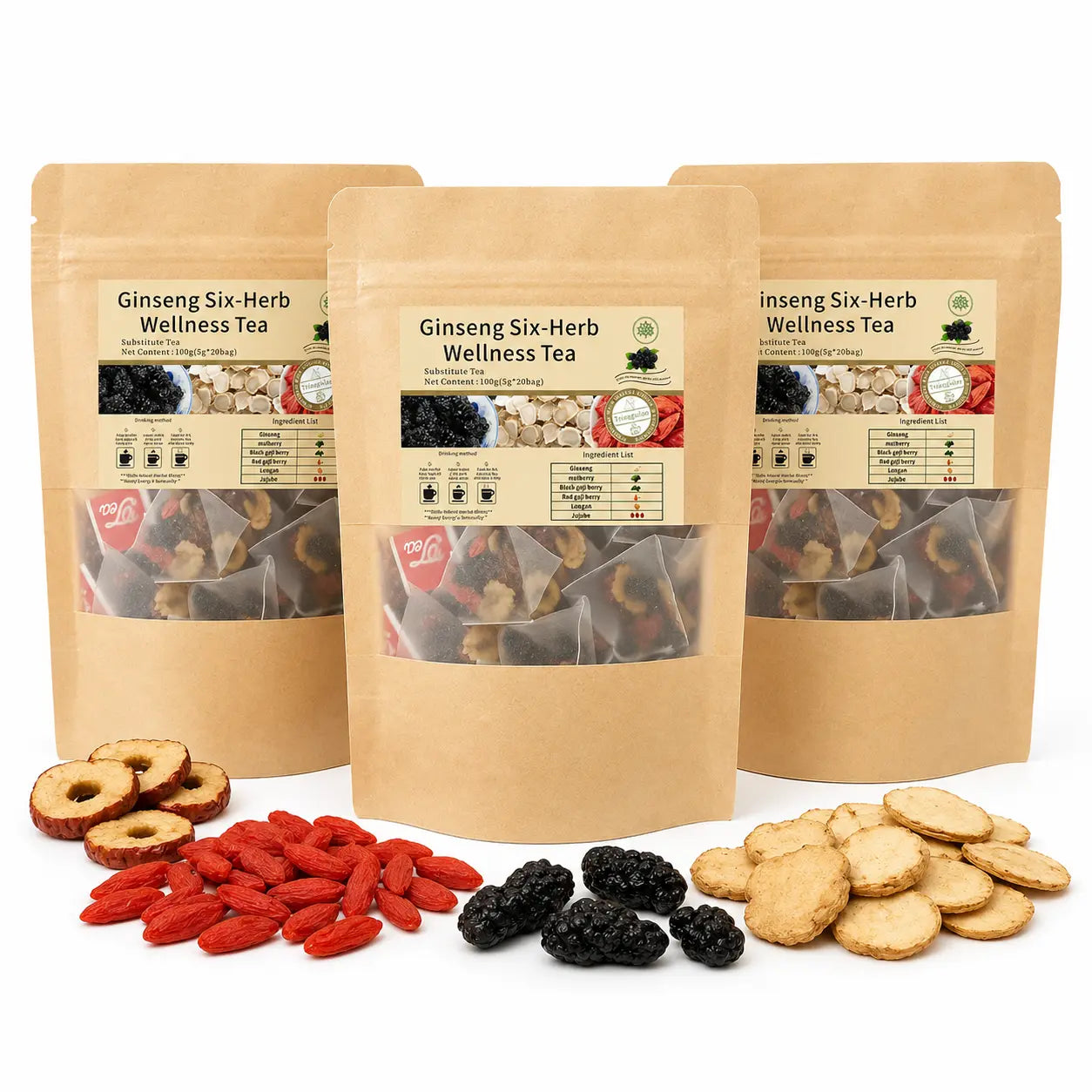 Revitalize Your Health with Organic Ginseng Eight Treasure Kidney Tea - A Natural Cleanse for Men & Women