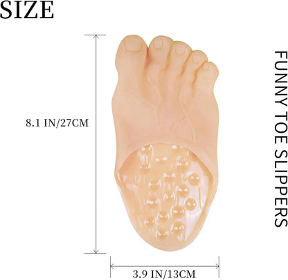 Step into Fun with Bigfoot-Inspired Five-Finger Toe Slippers for Men and Women - Perfect for Humorous Pranks and Relaxation