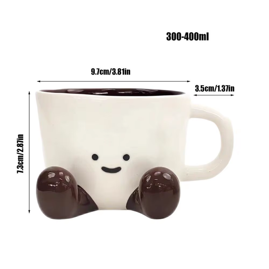 Whimsical Foot-Shaped Ceramic Coffee Mug - Perfect for Unique Gifts and Stylish Cafe Decor