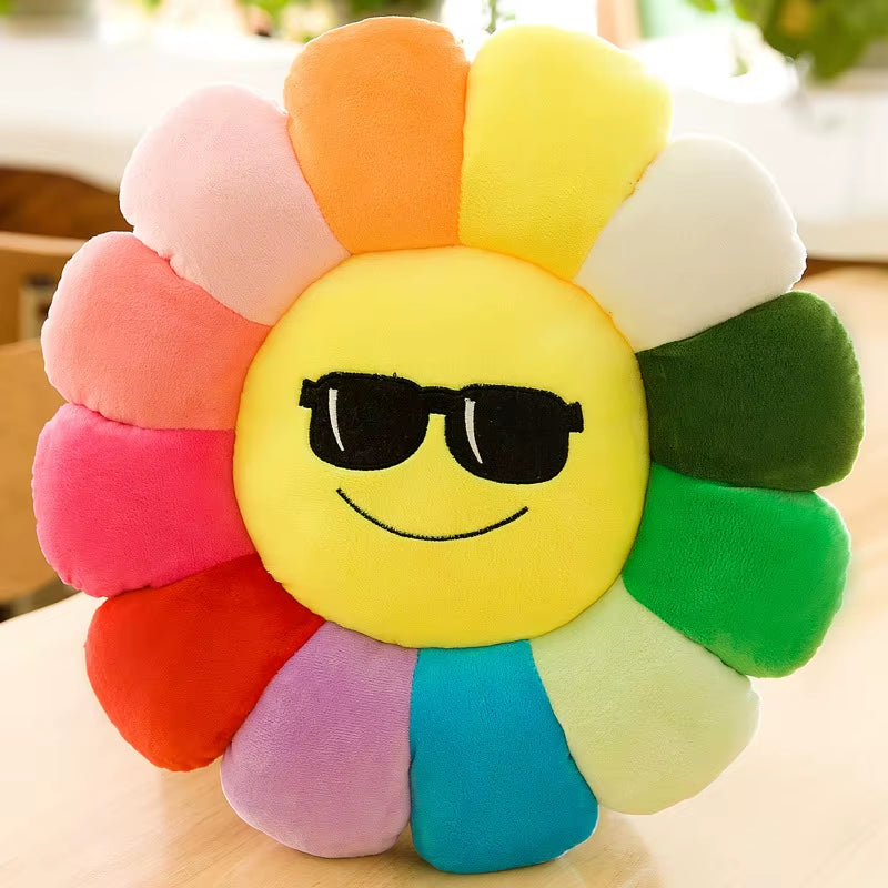 Vibrant Sunflower Plush Cushion - Perfect for Office and Desk Chairs, Ideal for Students, and an Excellent Gift Option