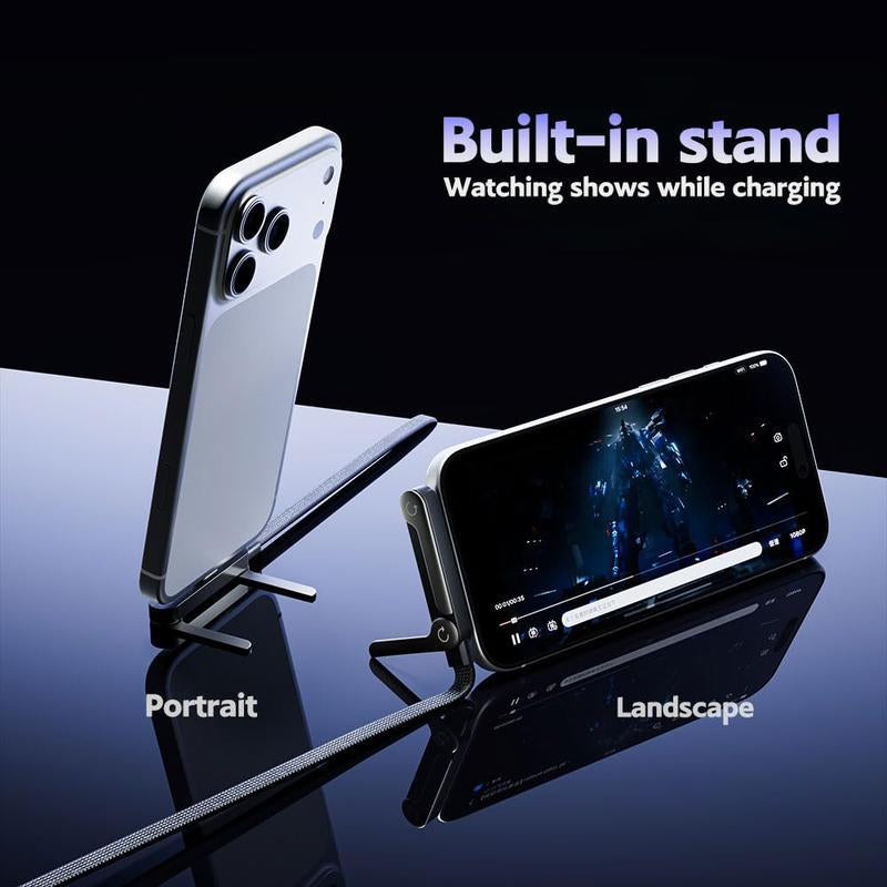 Experience Ultimate Convenience with the Invisible Holder Charger Cable & Stand - 240W Super Fast Charging for Gaming, Office, and Travel