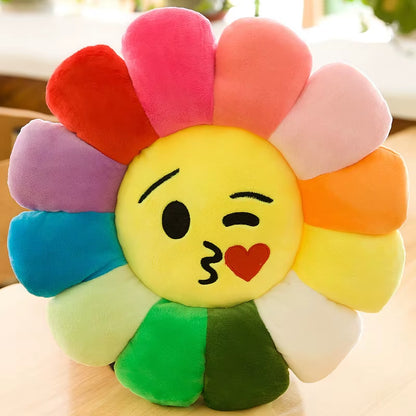 Vibrant Sunflower Plush Cushion - Perfect for Office and Desk Chairs, Ideal for Students, and an Excellent Gift Option