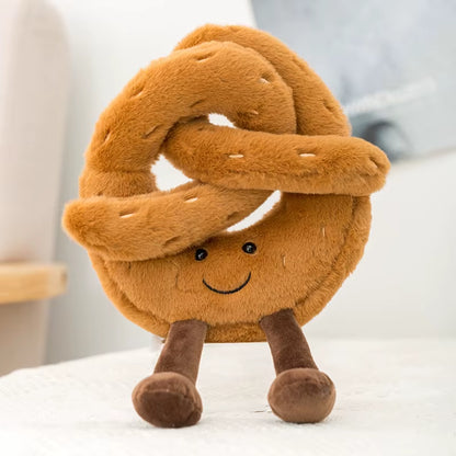 Delightful Plush Bread Collection - Adorable Stuffed Toast, Pretzel, Croissant, and Baguette for Kids - Perfect Comfort Doll and Thoughtful Birthday Gift