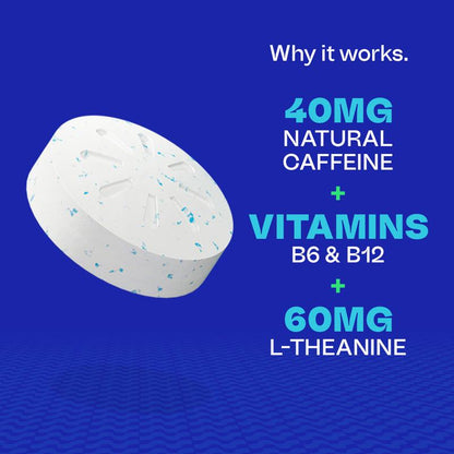 Neuro Energy Caffeine Gum & Mints - Sugar-Free Peppermint Boost for Energy & Focus with L-Theanine, Vitamin B6 & B12