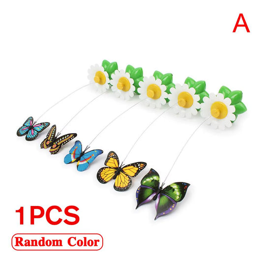 Exciting Electric Butterfly Cat Toy - Automatic Rotating Hummingbird for Endless Fun and Exercise!