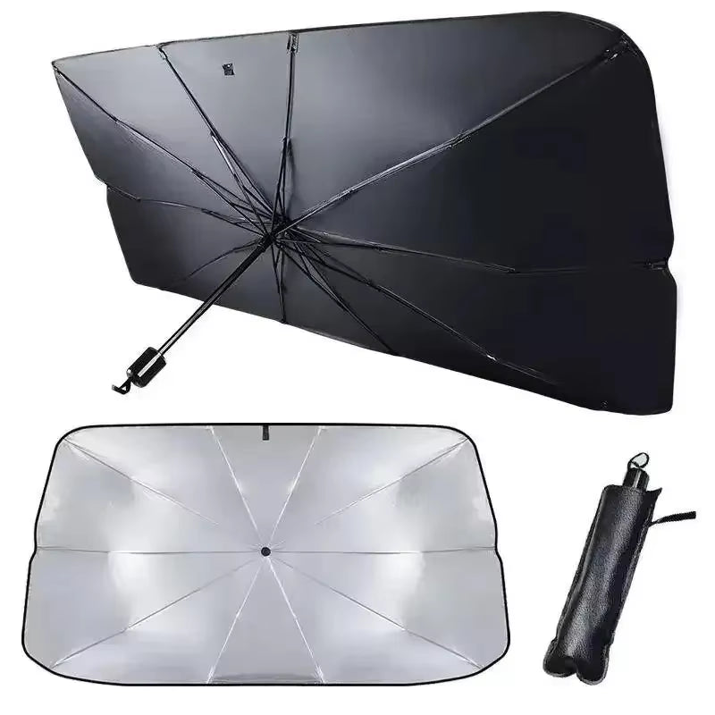 Stay Cool This Summer with Our Premium Car Sunshade Umbrella – The Ultimate Windshield Protector for Your Vehicle!