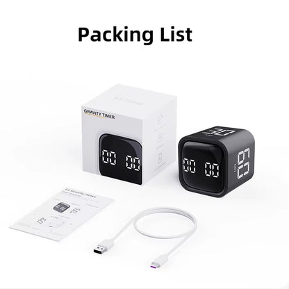 Revolutionize Your Cooking and Learning with the Gravity Sensor Productivity Timer Cube - Versatile Countdown and Countup Features!