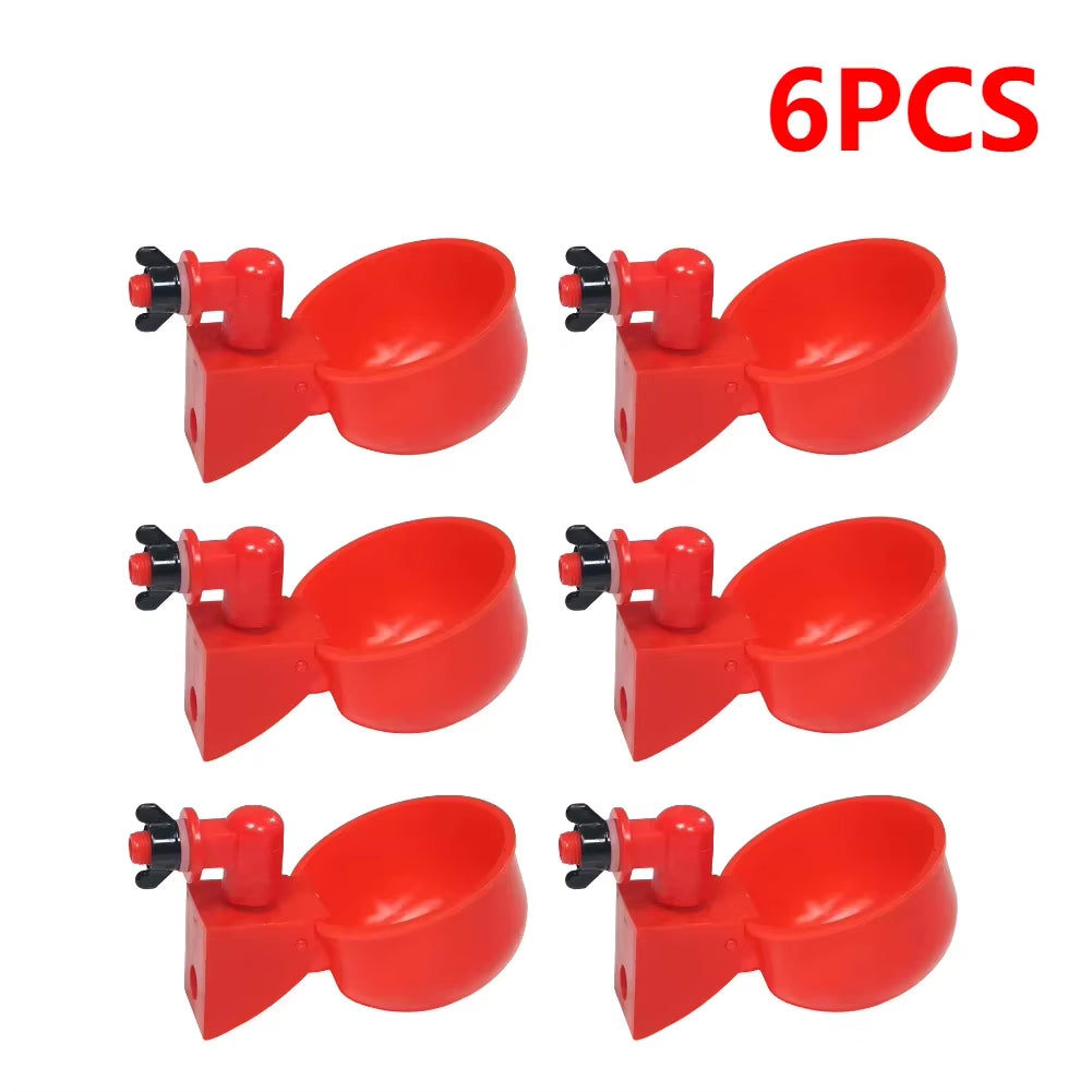 Revolutionary Automatic Poultry Watering Cups for Chickens and Ducks - Convenient Sets of 6 to 36, Effortless Installation!