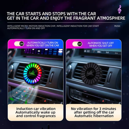 Transform Your Drive with the Stylish Car USB Aromatherapy Round Pickup Lamp - Experience Ocean Fragrance and RGB Ambiance
