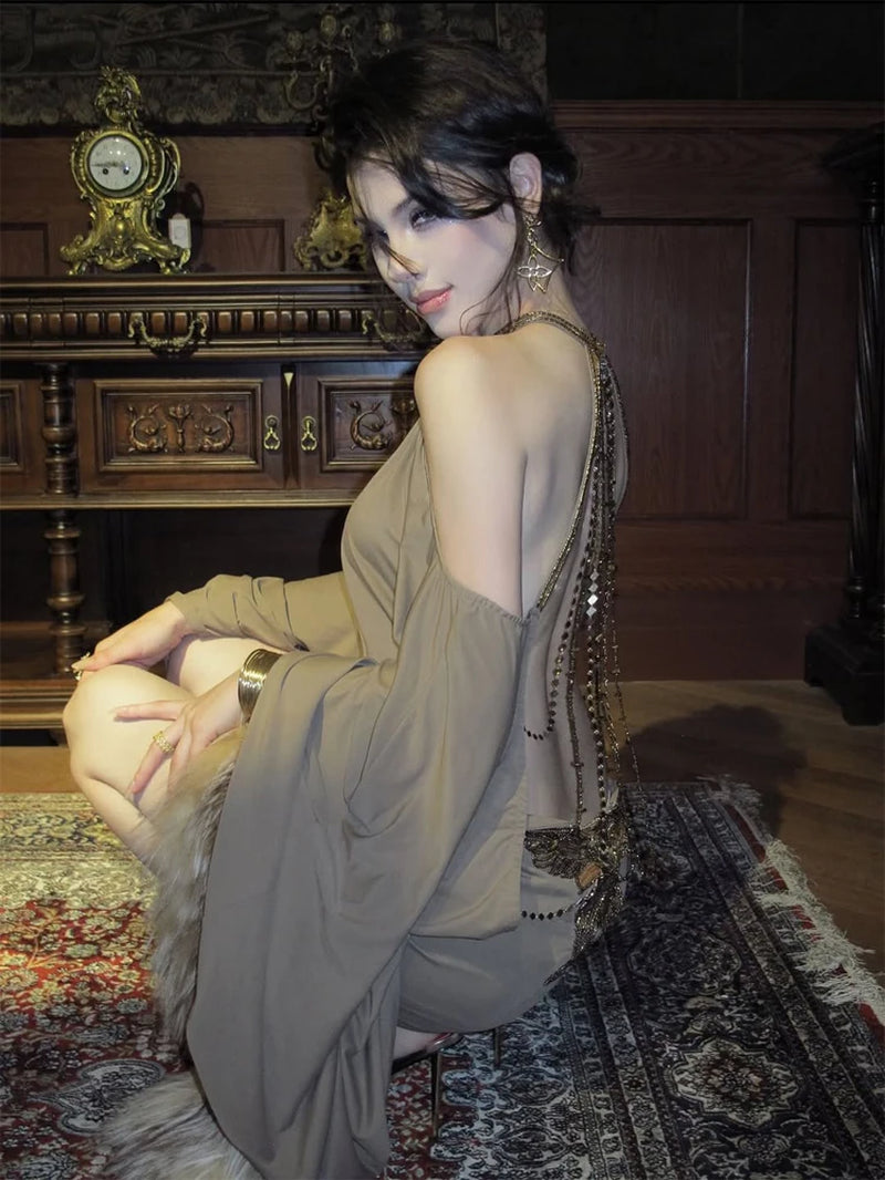 Elevate Your Style with Our Backless Batwing Sleeve Mini Dress - Perfect for Spring 2026 Parties
