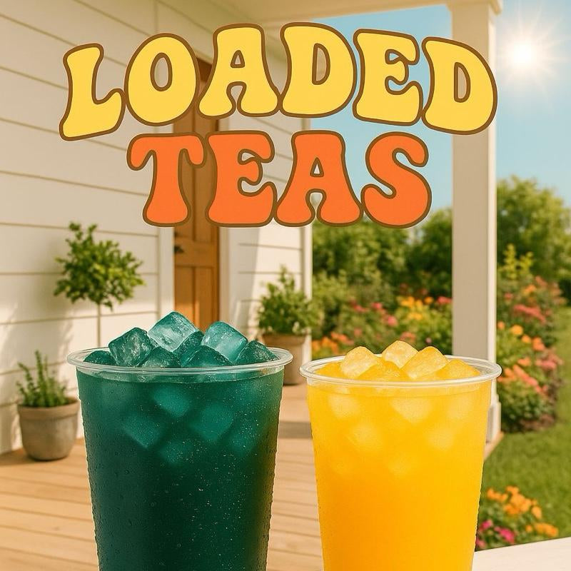 Energize Your Day with Loaded Teas - Sugar-Free & Gluten-Free 32Oz Caffeinated Beverage Mix - Refreshing Energy Powder Drink Made in the USA - 24 Months Freshness Guaranteed