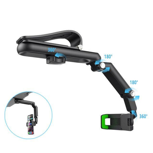 Revolutionary 1080° Multi-Function Sun Visor Phone Holder - Universal 360° Rotating Design for Every Scene