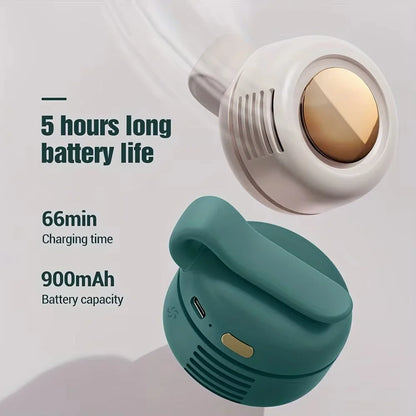Experience Ultimate Comfort with the Outdoor Mini Portable Handheld Bladeless Electric Fan - Rechargeable and Perfect for Any Setting!