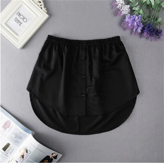 Elevate Your Style with Our Women's Adjustable Layering Blouse Extender Featuring a Chic Faux Top and Flirty Mini Skirt Underskirt